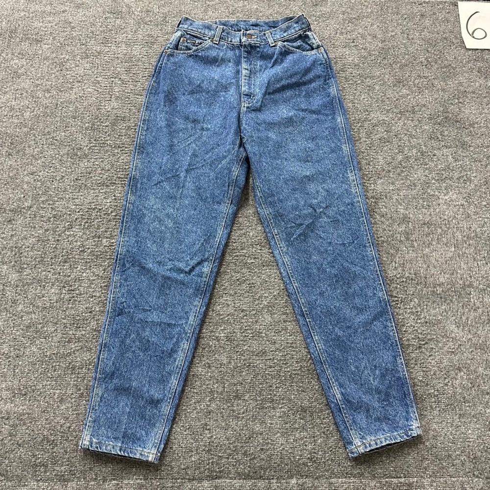 Lee Jeans Womens Size 10 Blue High Waisted Tapered Leg Mom Denim Vintage 26x29